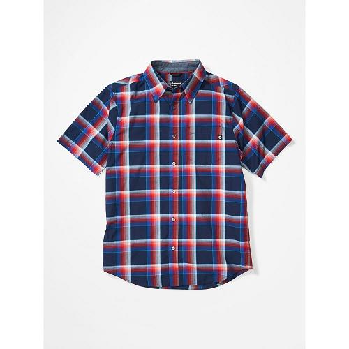 Marmot Clothes Navy NZ - Meeker Shirts Mens NZ4328516